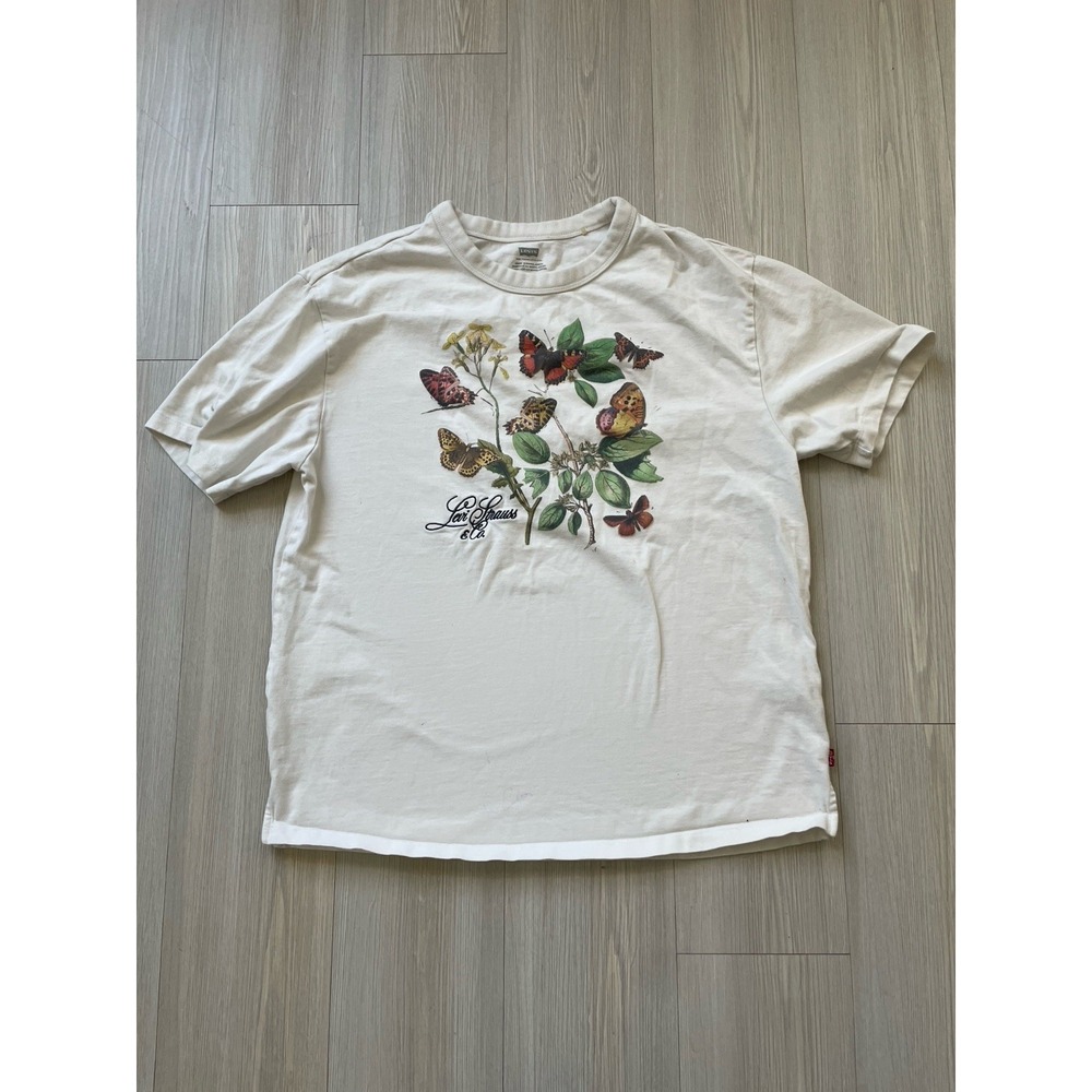 Levi's Women's Graphic T-Shirt with Embroidery Size XS Crewneck